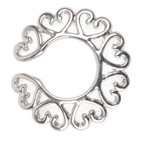 Nipple Shields ~ Per Pair ~ Non-Piercing ~ Hearts ~ 3- Tones - Picture 8 of 9